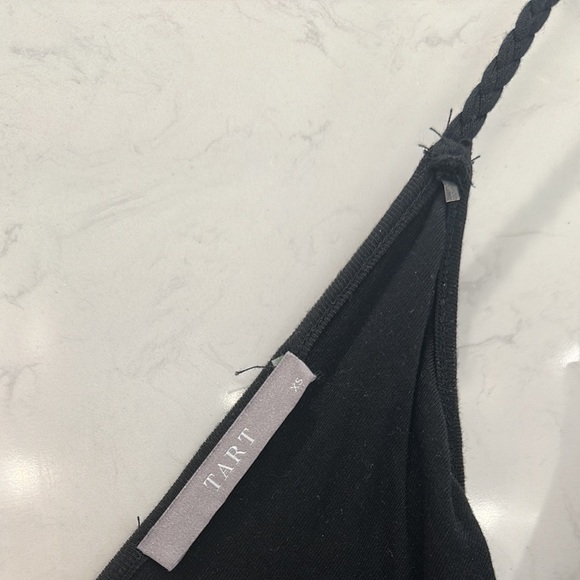 Tart Collections Bernice Fringed Stretch-Modal Maxi Dress in (BLACK) (XS) - Picture 10 of 12